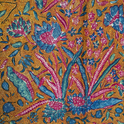 Vintage Indonesian Hand Drawn Batik Tiga Negri Sign Tjoa Tjoen Tiang Latin