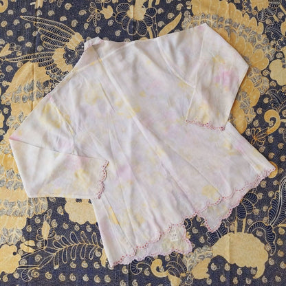 Vintage Kebaya With Yellow Rose Print
