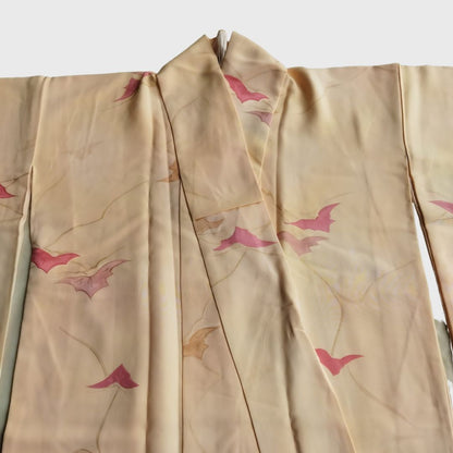Vintage Orange Momiji Kimono