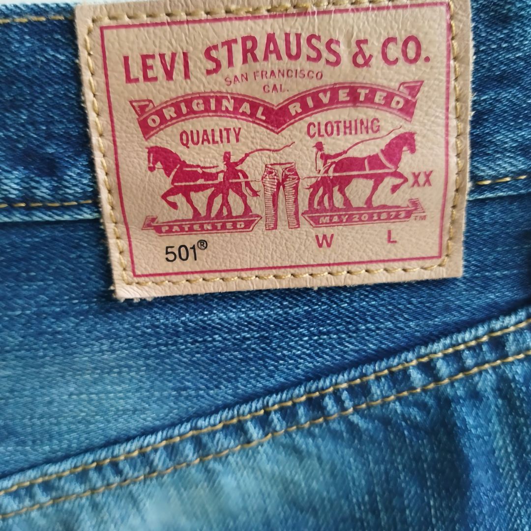 Vintage Multi Button Blue denim jeans