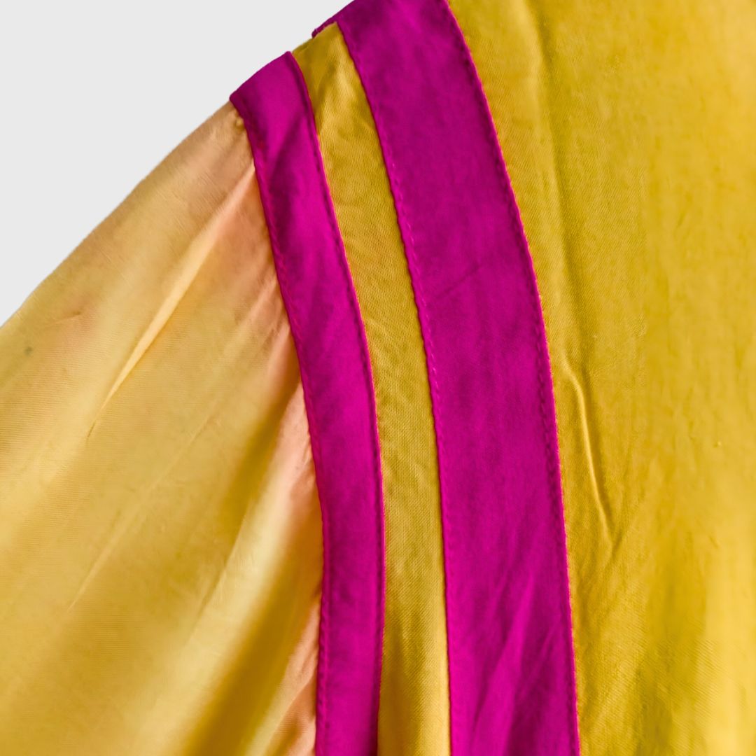 Vintage Yellow Indian Dress