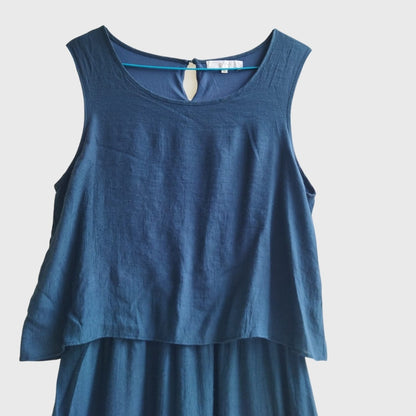 Vintage Teal Two Pieces Dress