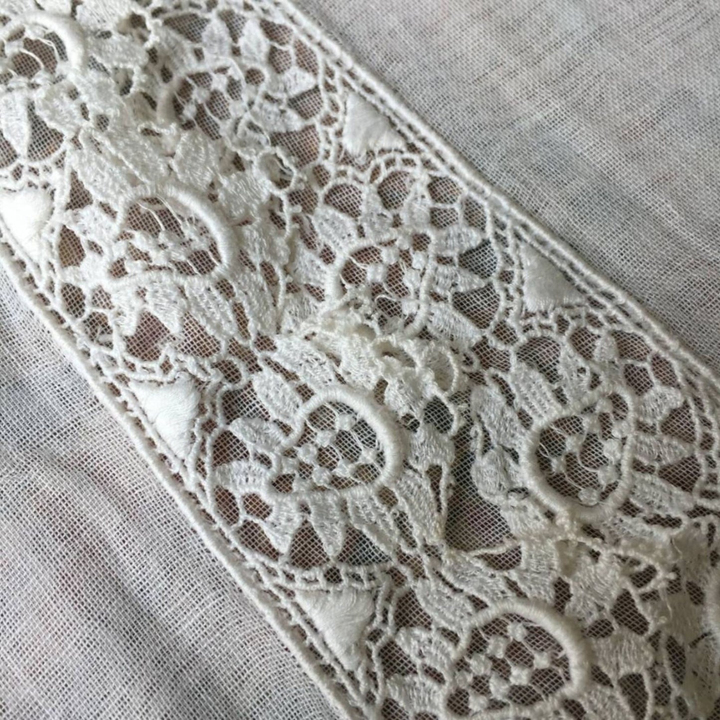 Vintage Indonesian Kebaya Krancang in White Ivory with Flowers Embroidery