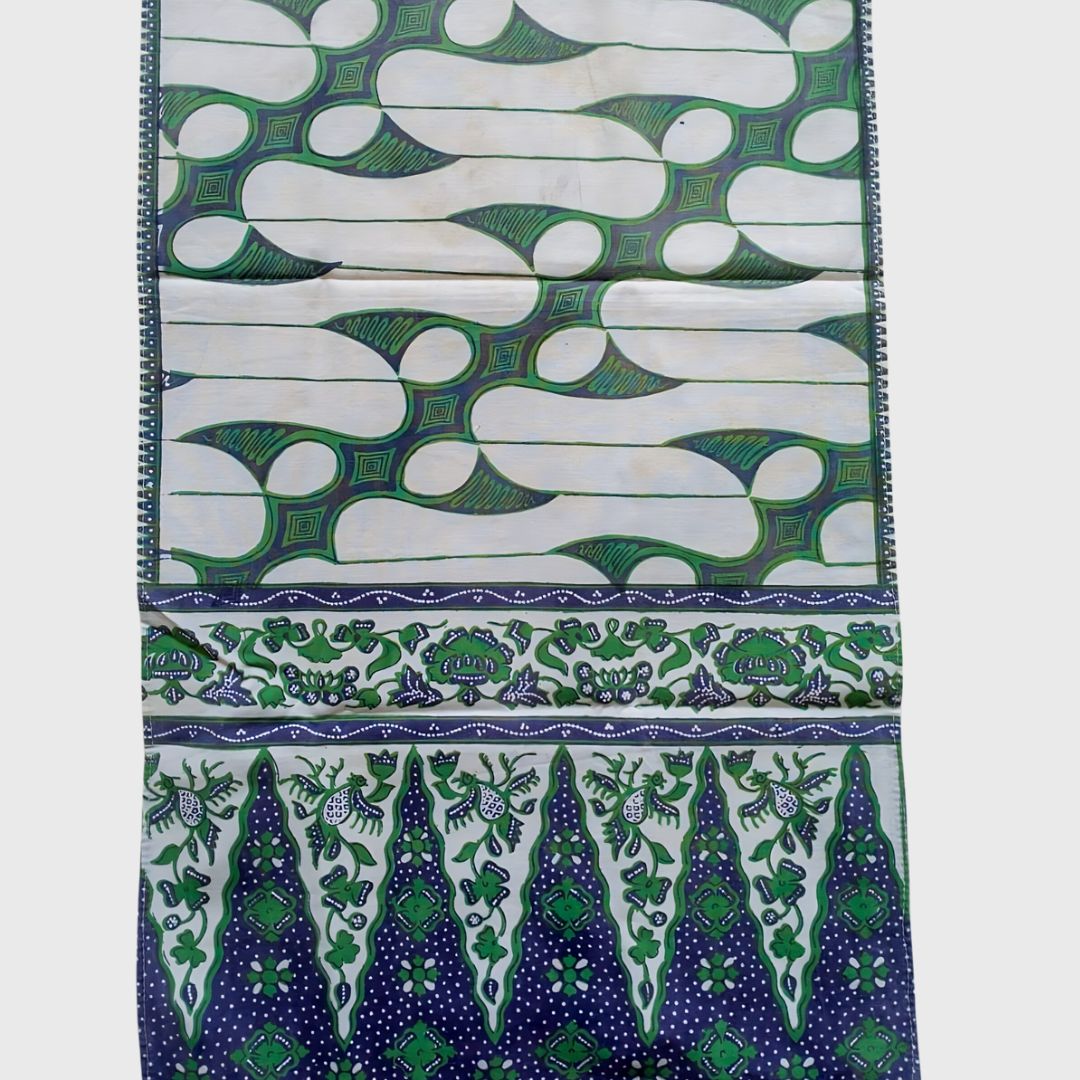 Vintage Green Parang Barong Shawl