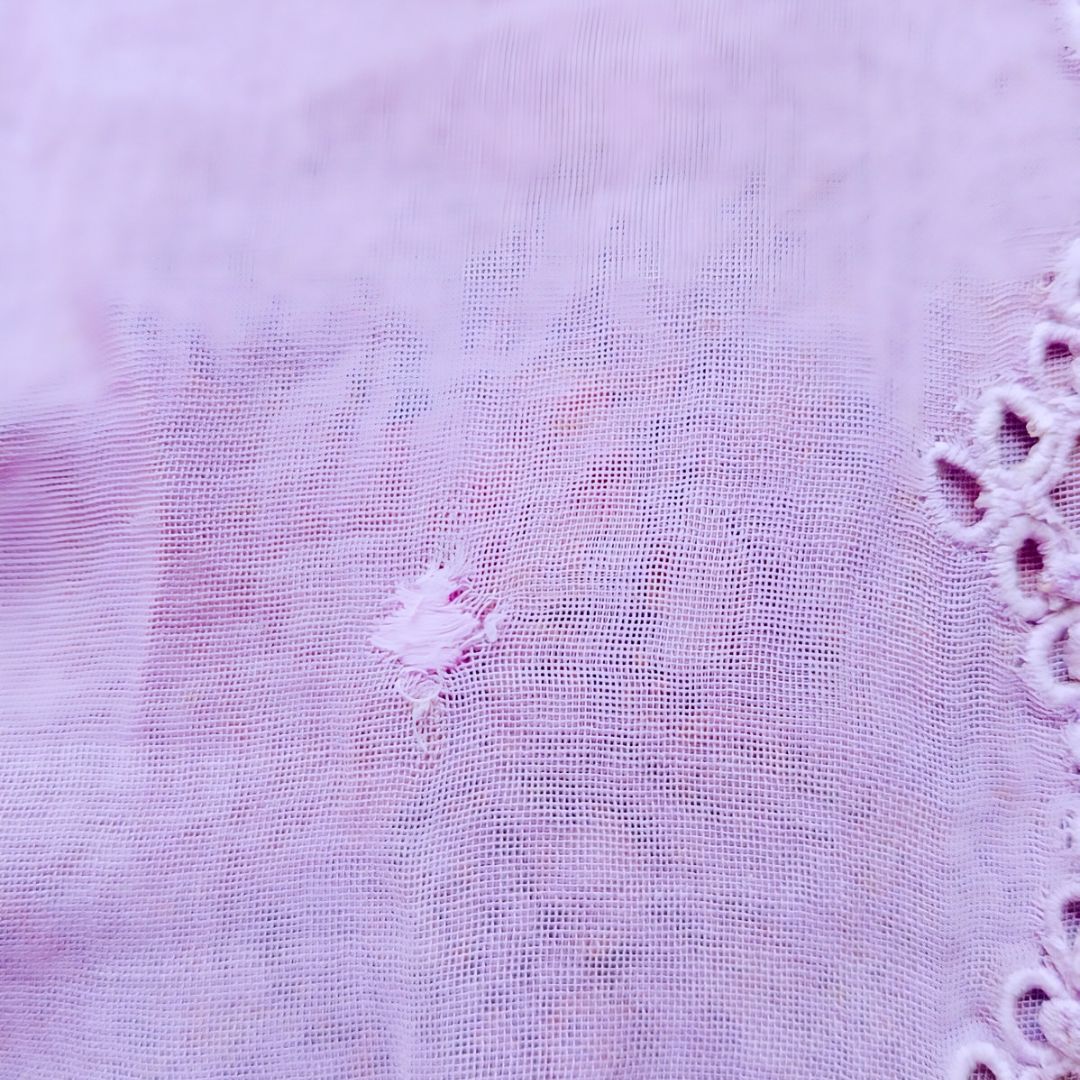Vintage Purple Simple Round Encim Kebaya