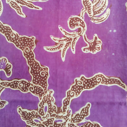 Vintage Purple Floral Shawl