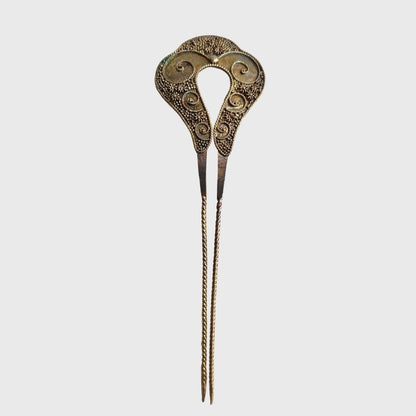 Vintage Golden Hairpin Set (3 Pcs)
