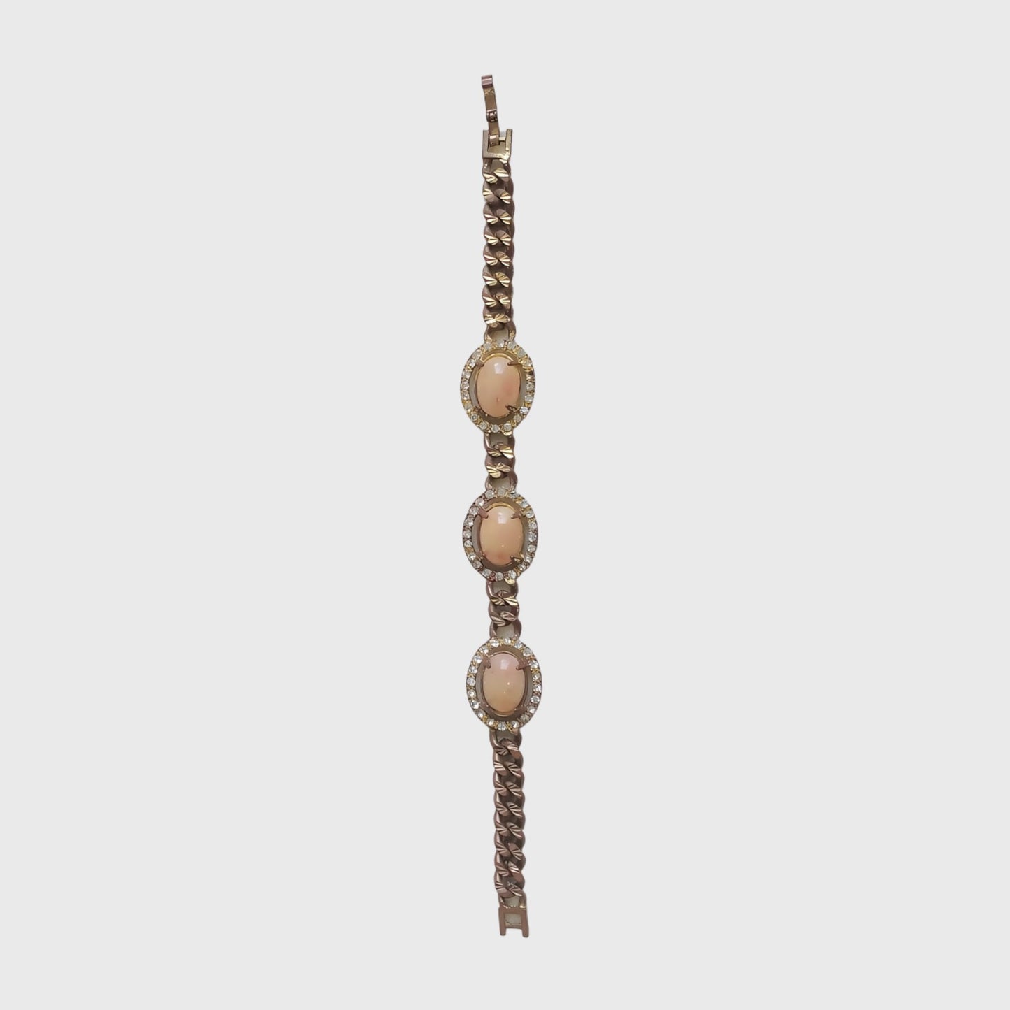 Oval Bracelet with Tan Accents