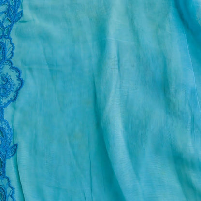 Vintage Neon Blue Encim Kebaya