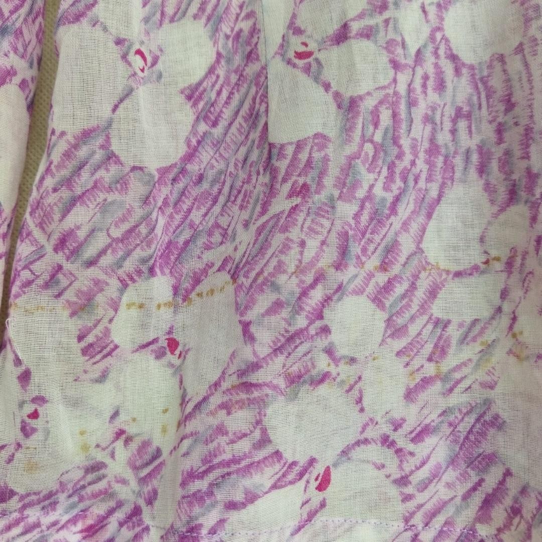 Vintage Purple Floral Kebaya Cotton