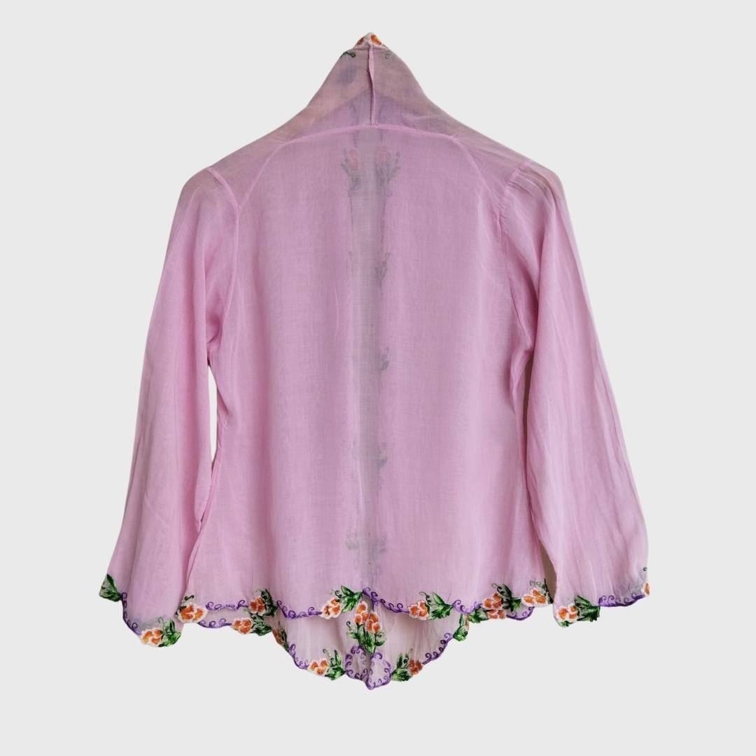 Vintage Pink Kebaya Voile