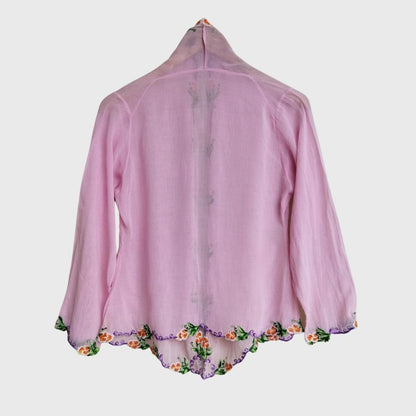 Vintage Pink Kebaya Voile