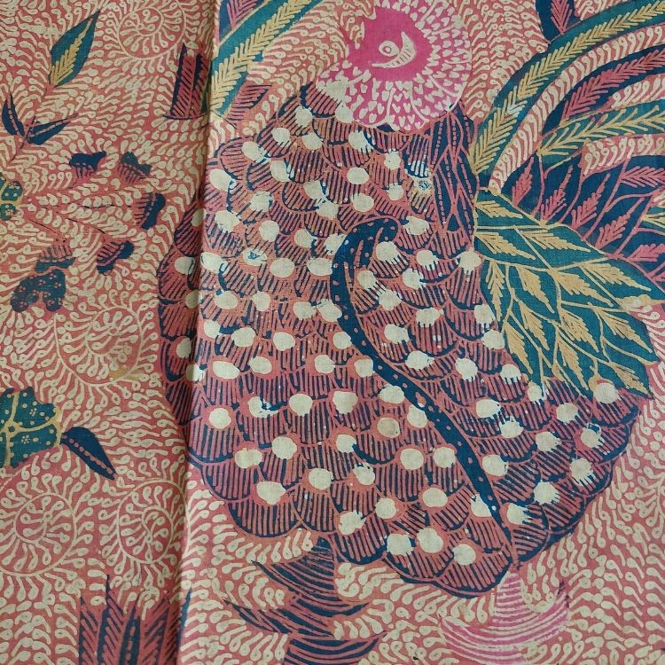 Vintage 1940’s Navy Fruit Dutch Saroong