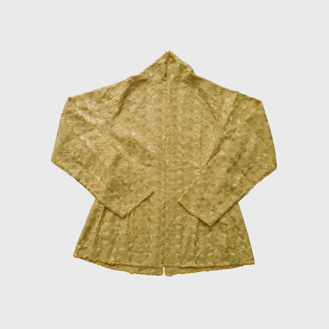 Vintage Brown Lace Simple Encim Kebaya