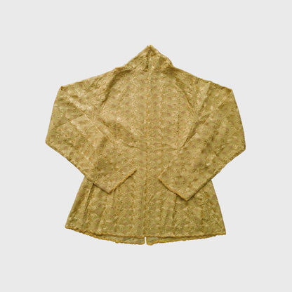 Vintage Brown Lace Simple Encim Kebaya