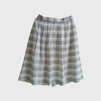 Vintage Blue Striped Skirt