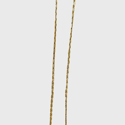 1990s Gold Tone Horseshoe Necklace