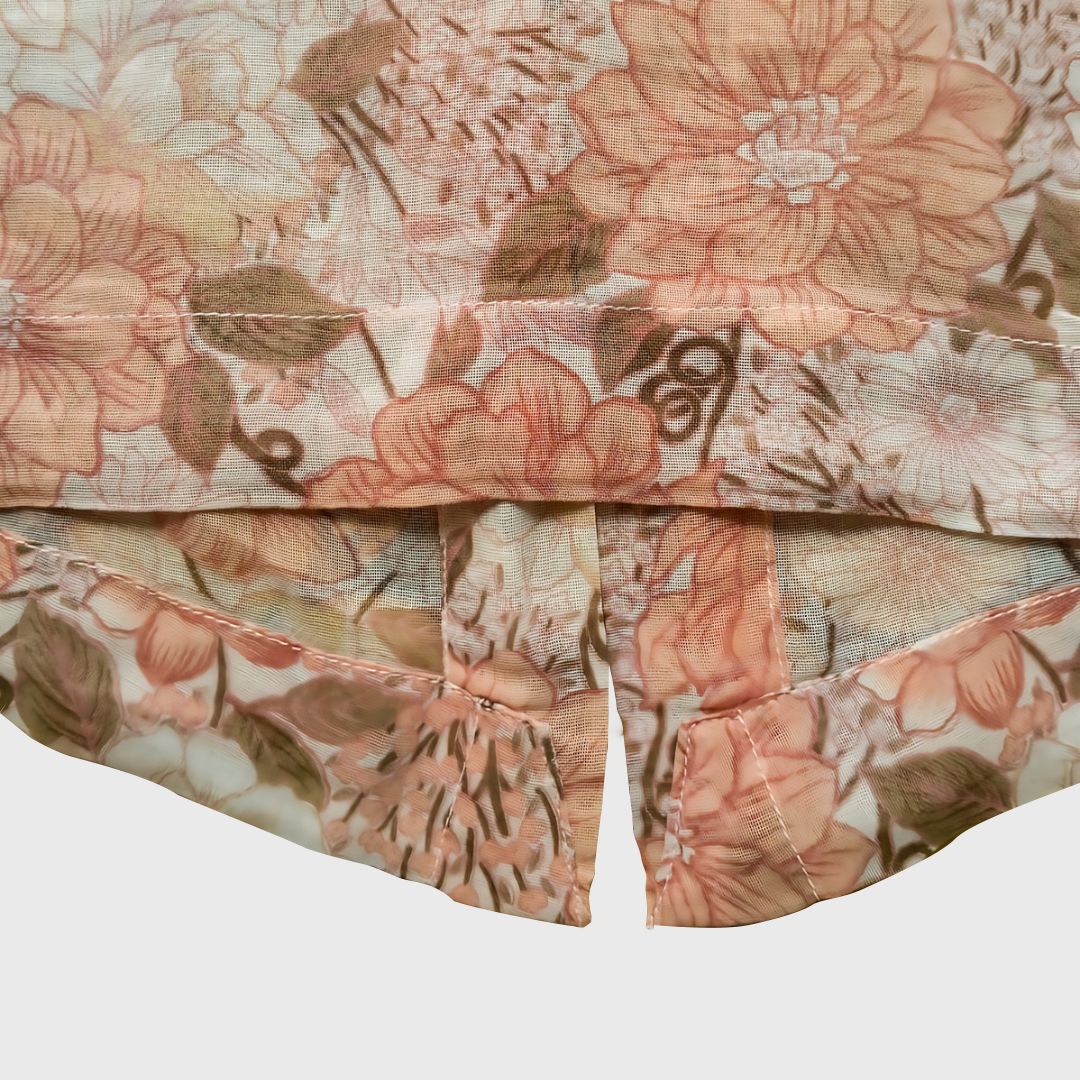 Vintage Brown Floral Encim Kebaya