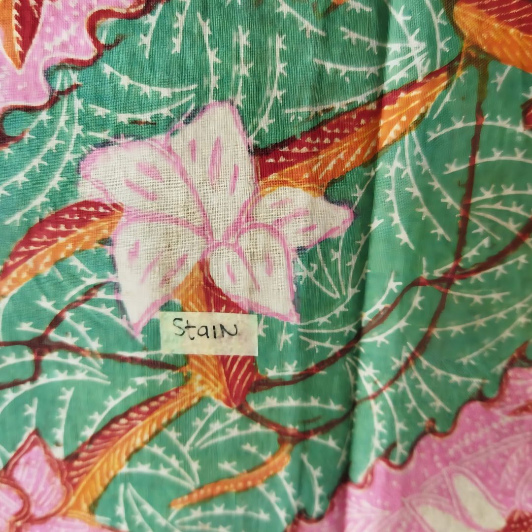 Vintage Turquoise Pink Saroong