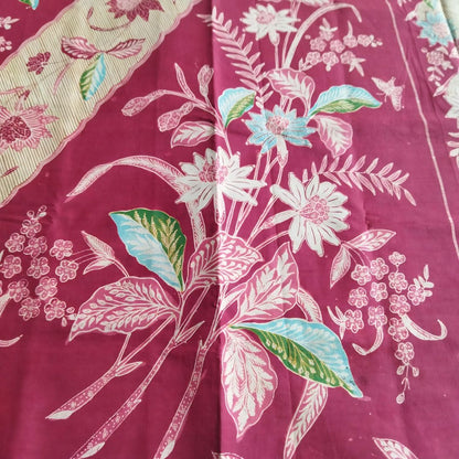 Vintage 1940s Tumpal Lereng Buketan Dutch Saroong