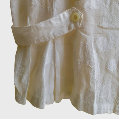 Vintage Broken White Embroidery Blouse