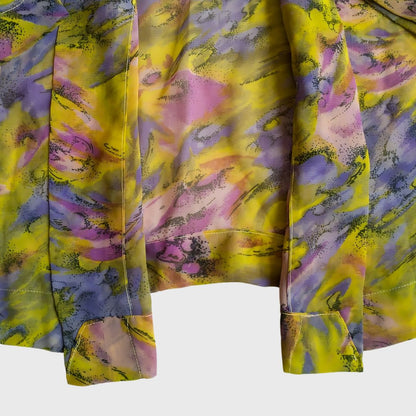 Vintage Yellow Purple Kebaya Kutubaru