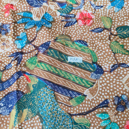 Vintage Indonesian Hand Drawn Batik Pagi Sore Beras Wutah Sekarjagad Ca 1950s