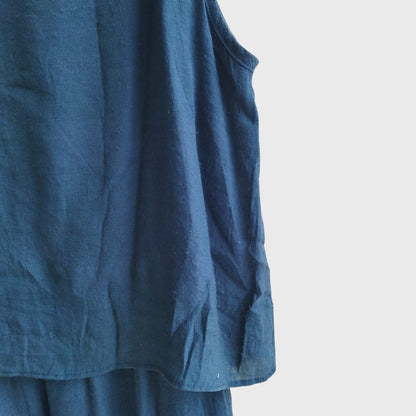 Vintage Teal Two Pieces Dress