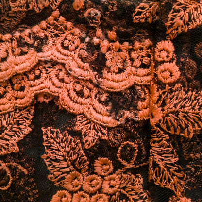 Vintage Orange Fruit Kebaya Lace