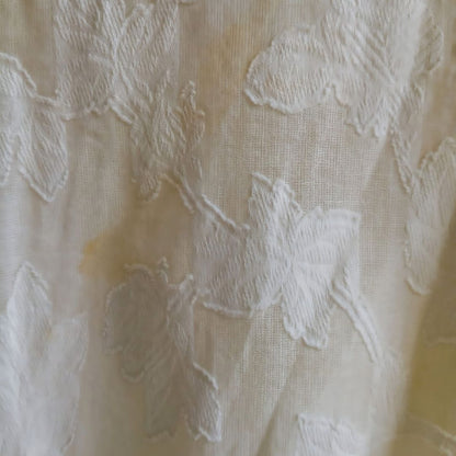Vintage Broken White Embroidery Blouse