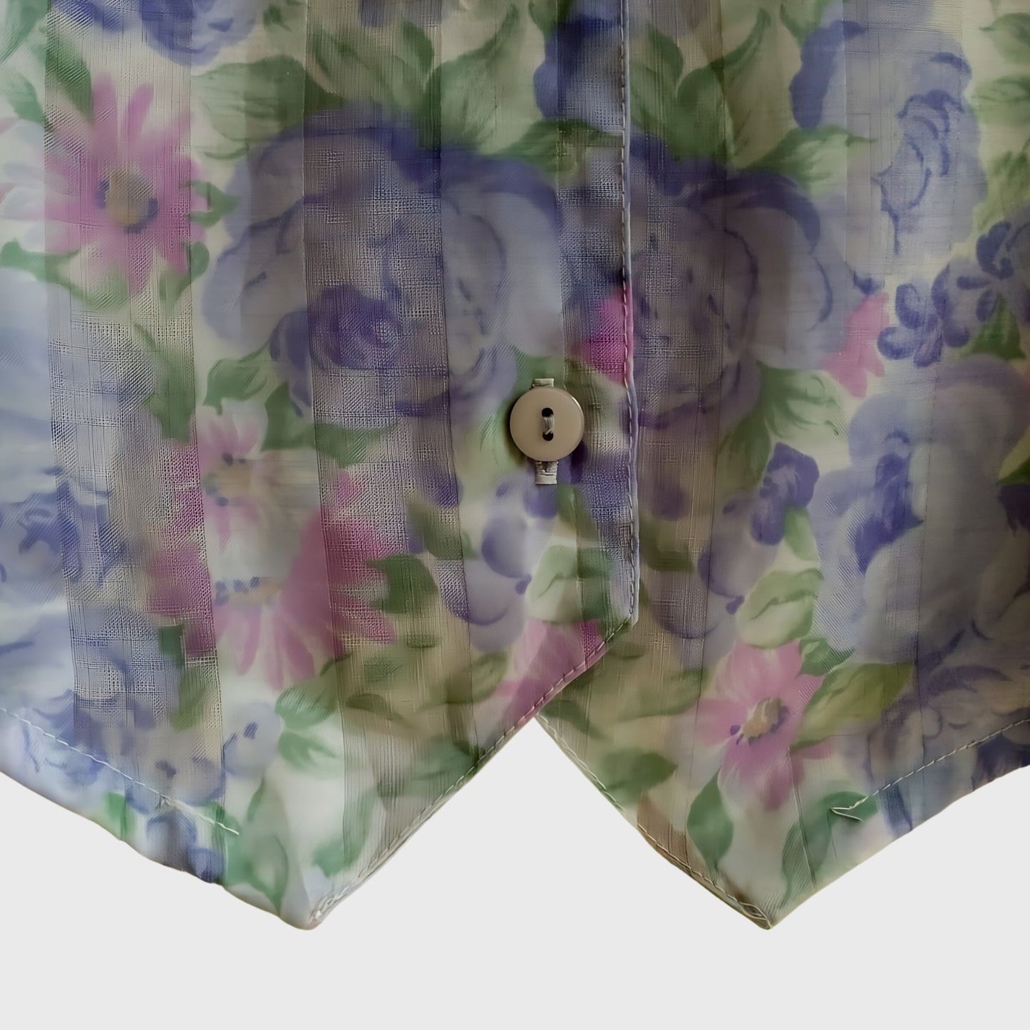 Vintage Soft Purple Floral Blouse