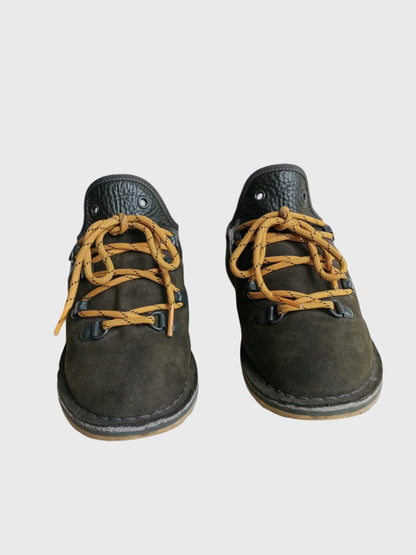 1990s Mule Canvas Army Green Sneakers