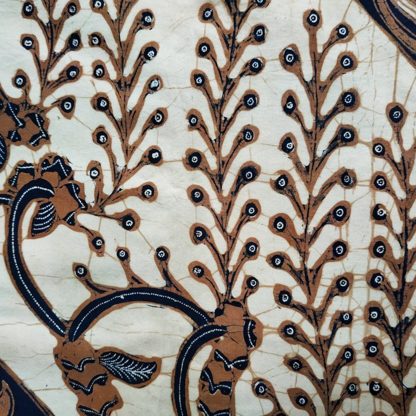 Vintage 80s Sogan Lereng Indonesian Batik