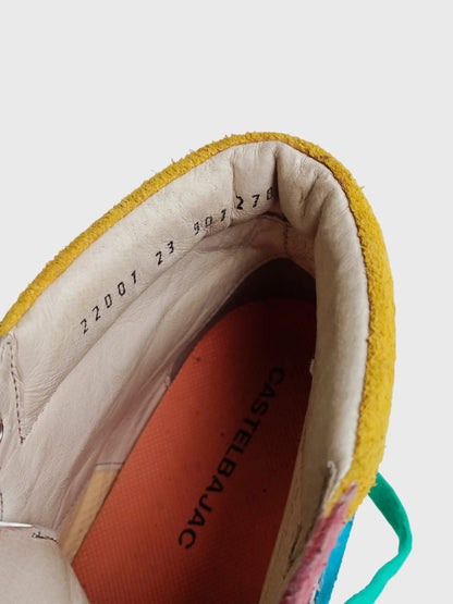 1990s Flag Cotton Blue Sneakers