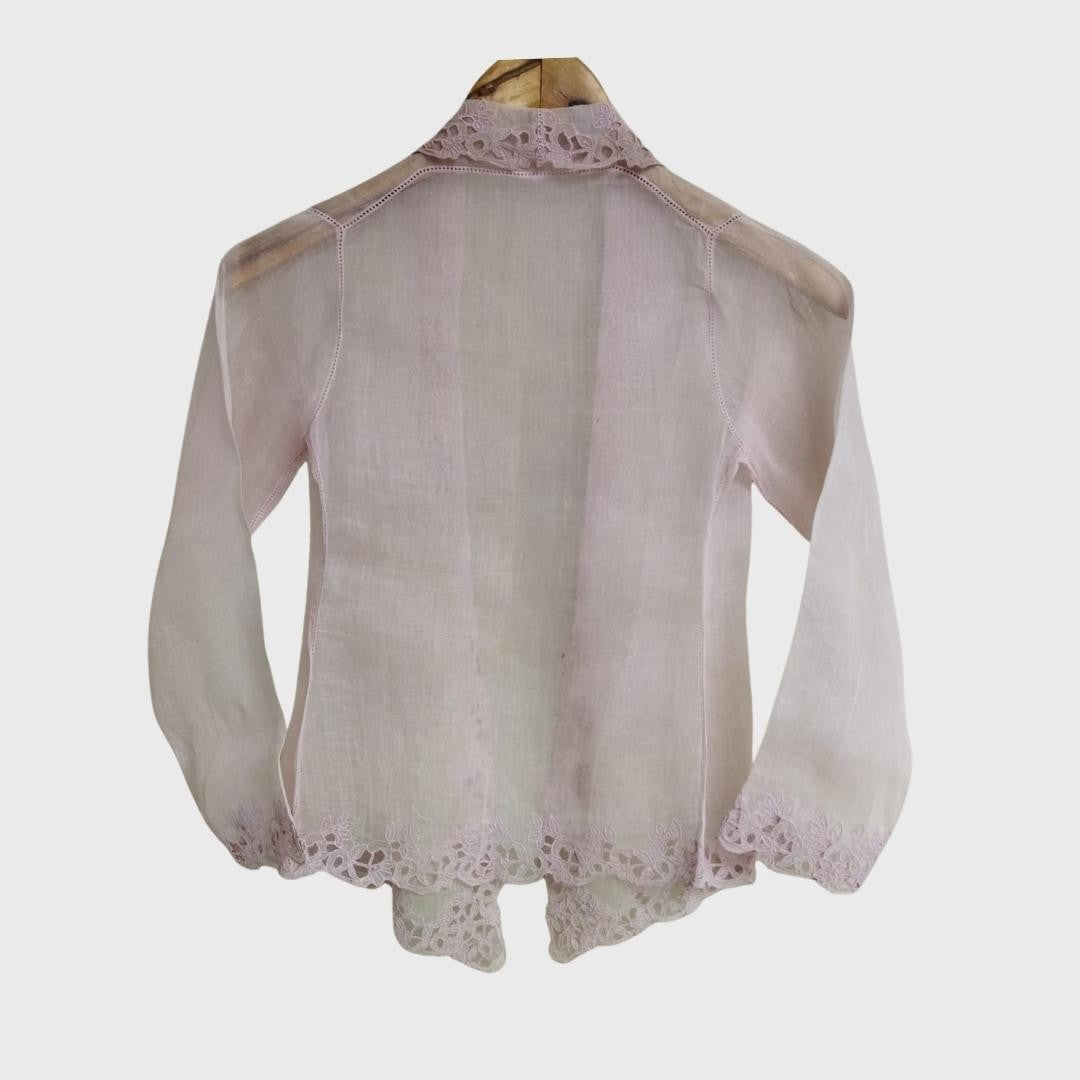 Vintage Kebaya Kerancang Soft Pink