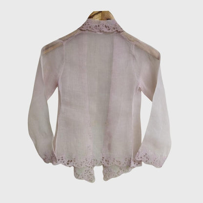 Vintage Kebaya Kerancang Soft Pink
