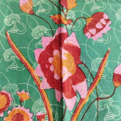 Vintage Turquoise Pink Saroong