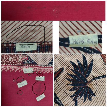 Vintage Hand Drawn Banyumas Materos Batik Shawl