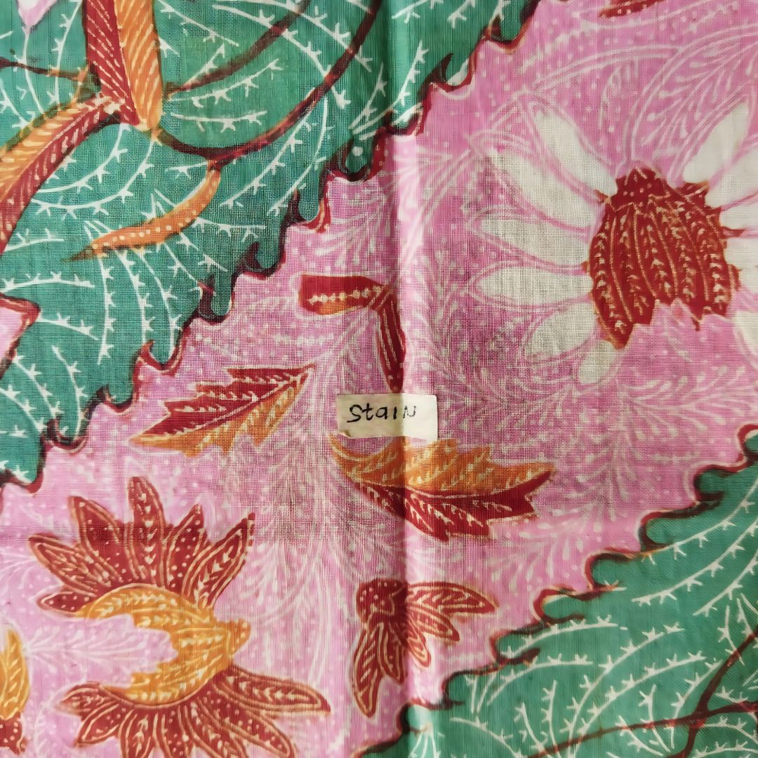 Vintage Turquoise Pink Saroong