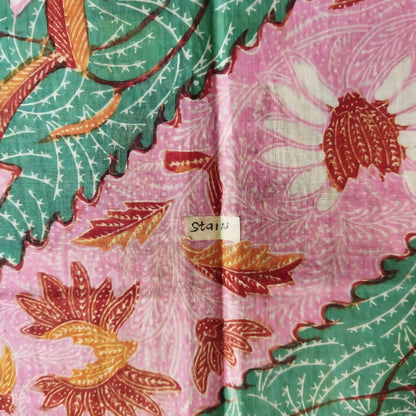 Vintage Turquoise Pink Saroong