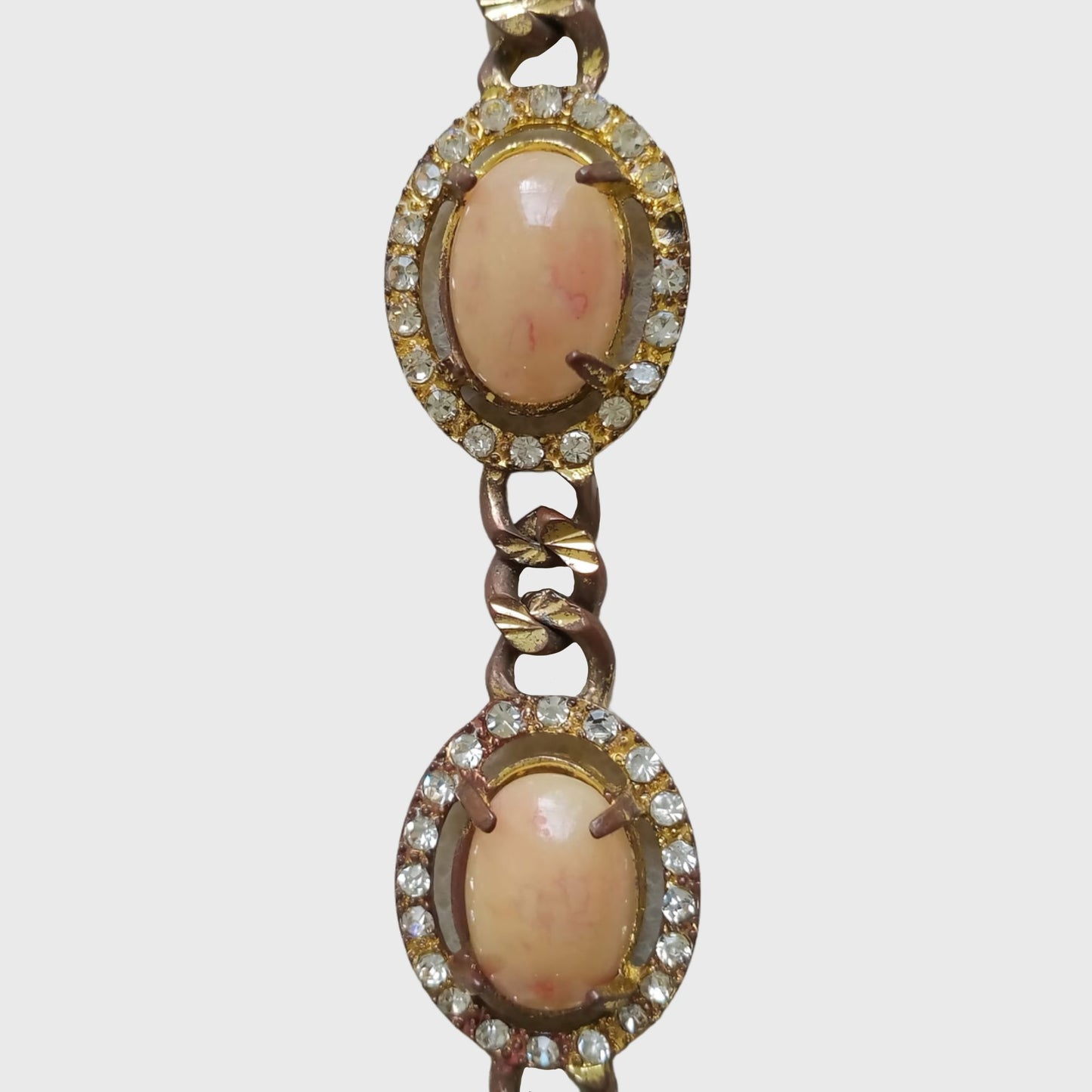 Oval Bracelet with Tan Accents