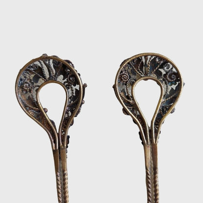Vintage Fruit  Shape Filigree Hairpin Set