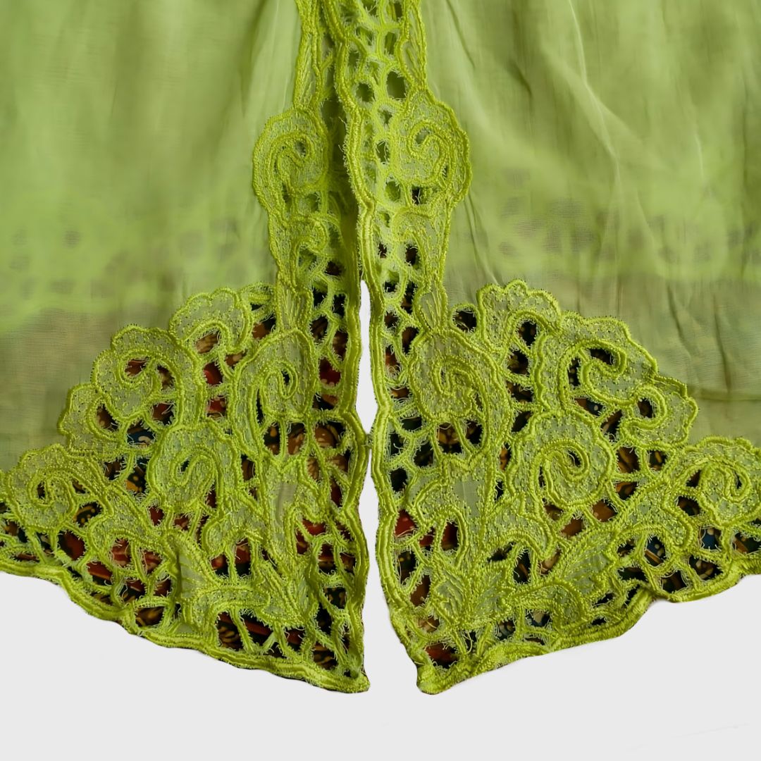 Vintage Neon Green Encim Kebaya