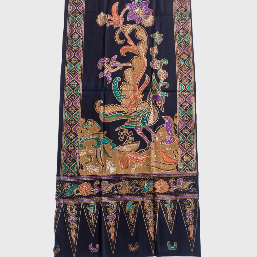 Vintage Black Phoenix Shawl