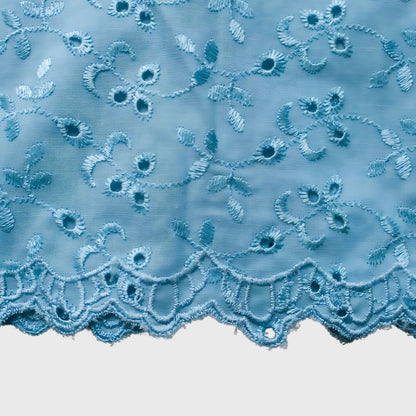 Vintage Blue Lace Simple Encim Kebaya