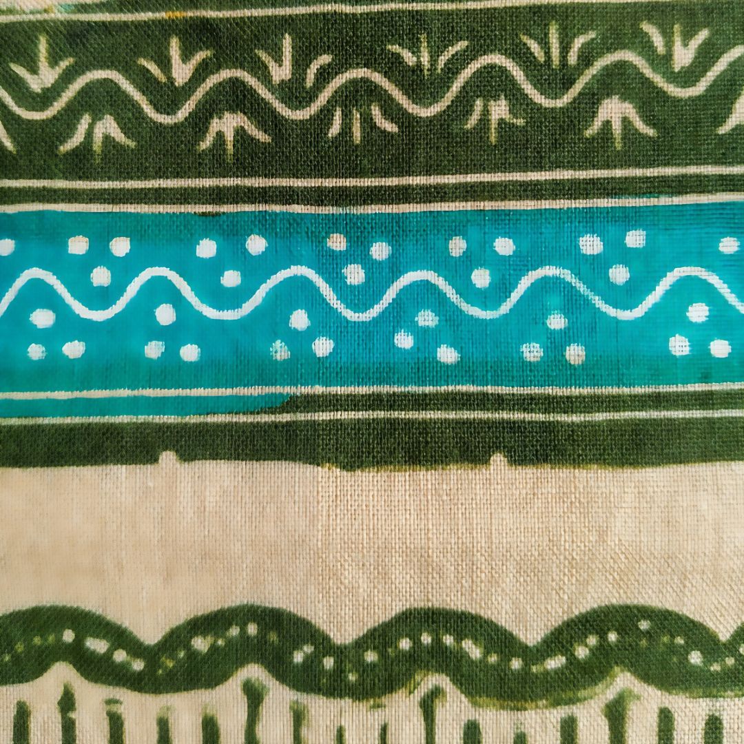 Vintage Green Parang Shawl