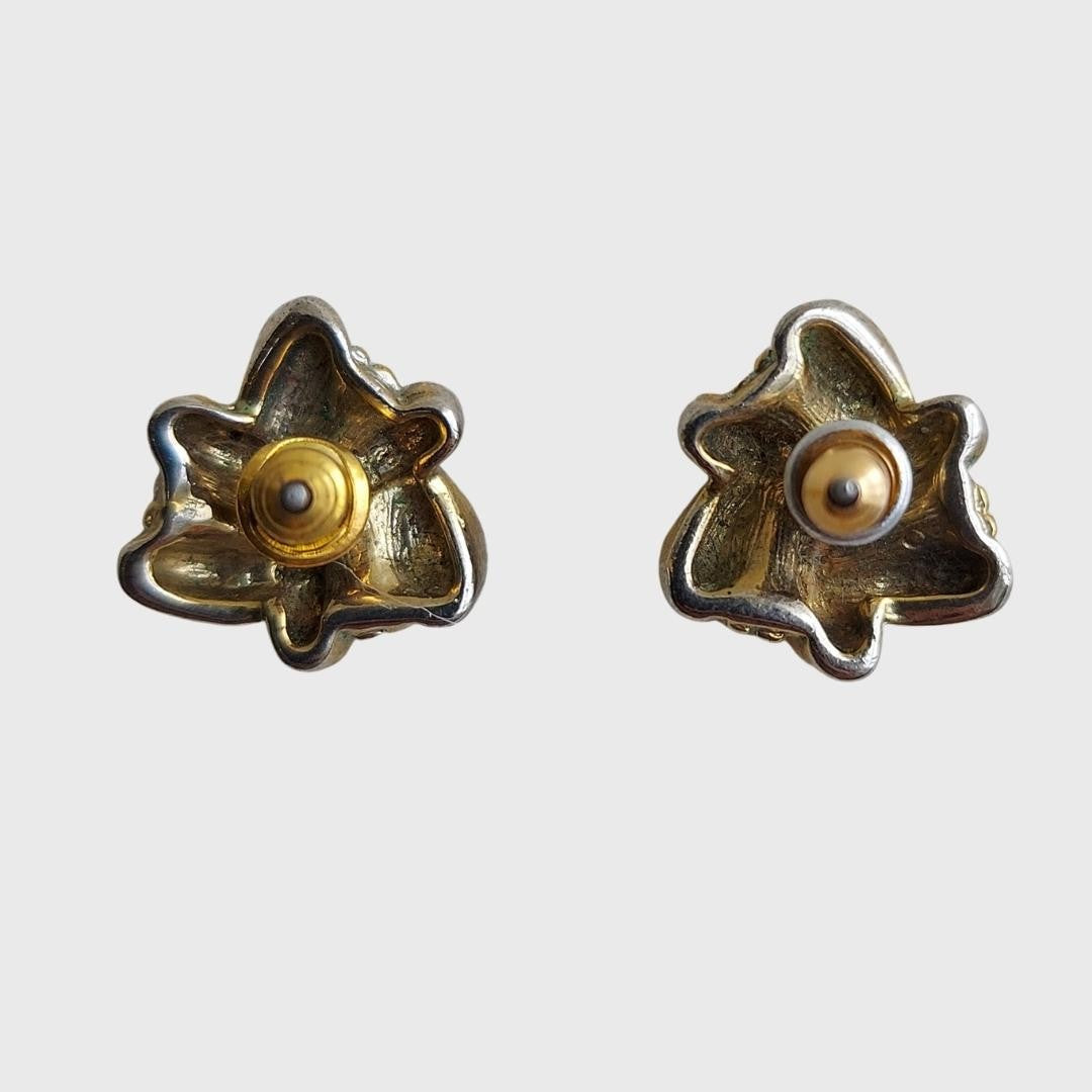 Vintage Mini Flower Stud Earrings
