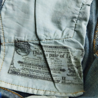 Vintage Multi Button Blue denim jeans