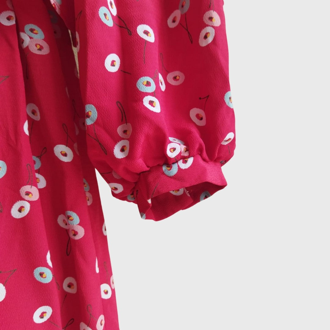 Vintage Red Two Pieces Dress