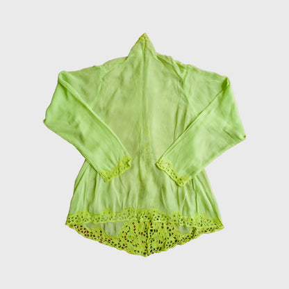 Vintage Neon Green Encim Kebaya